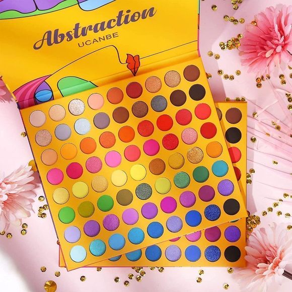 UCANBE Shimmer Matte , Abstraction Make Up Pallet 72 Colors Eyeshadow Palette - Picture 3 of 6